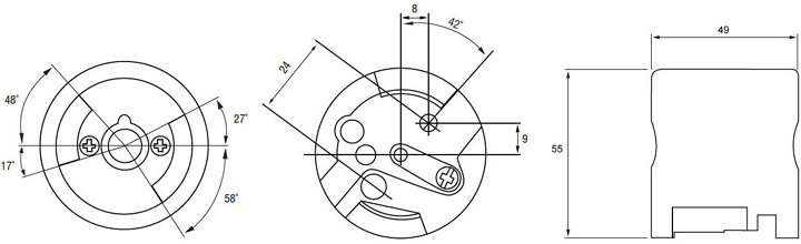 lamp socket 3742 P28S graph