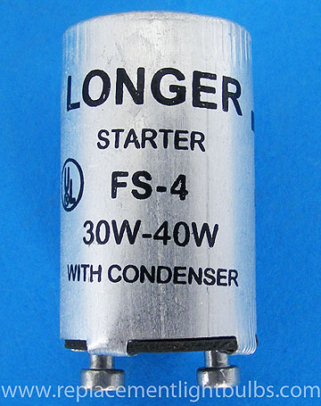40W 36" 48" NOS Details about   FS-4 Certified Fluorescent Lamp Starter 30W 